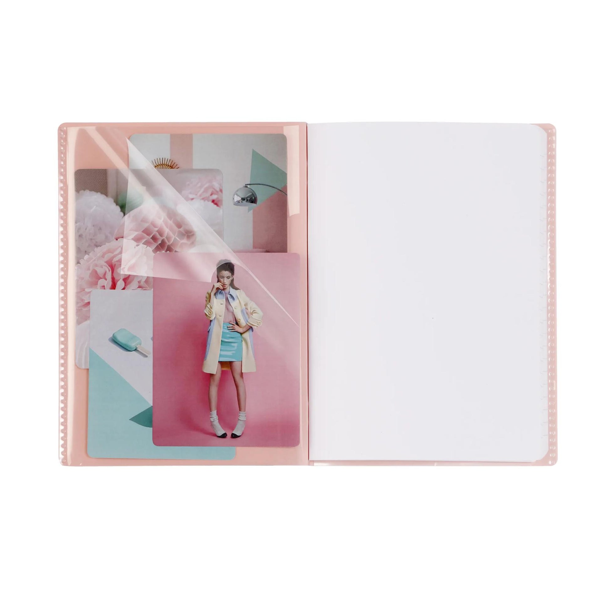 Clairefontaine Koverbook Blush Stapled Notebook A5 Lined Lilac