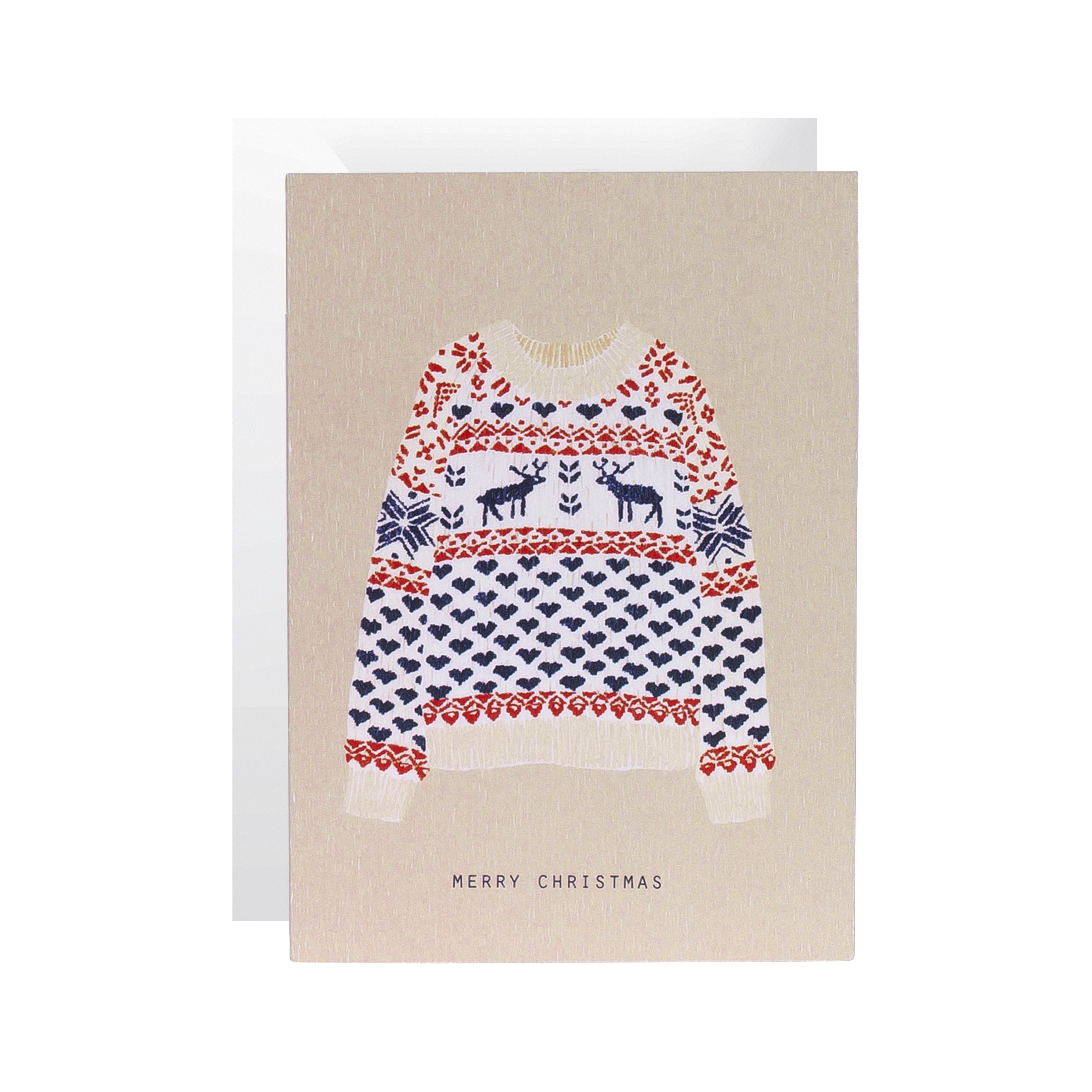Season Paper Greeting Card Warm Christmas Jumper