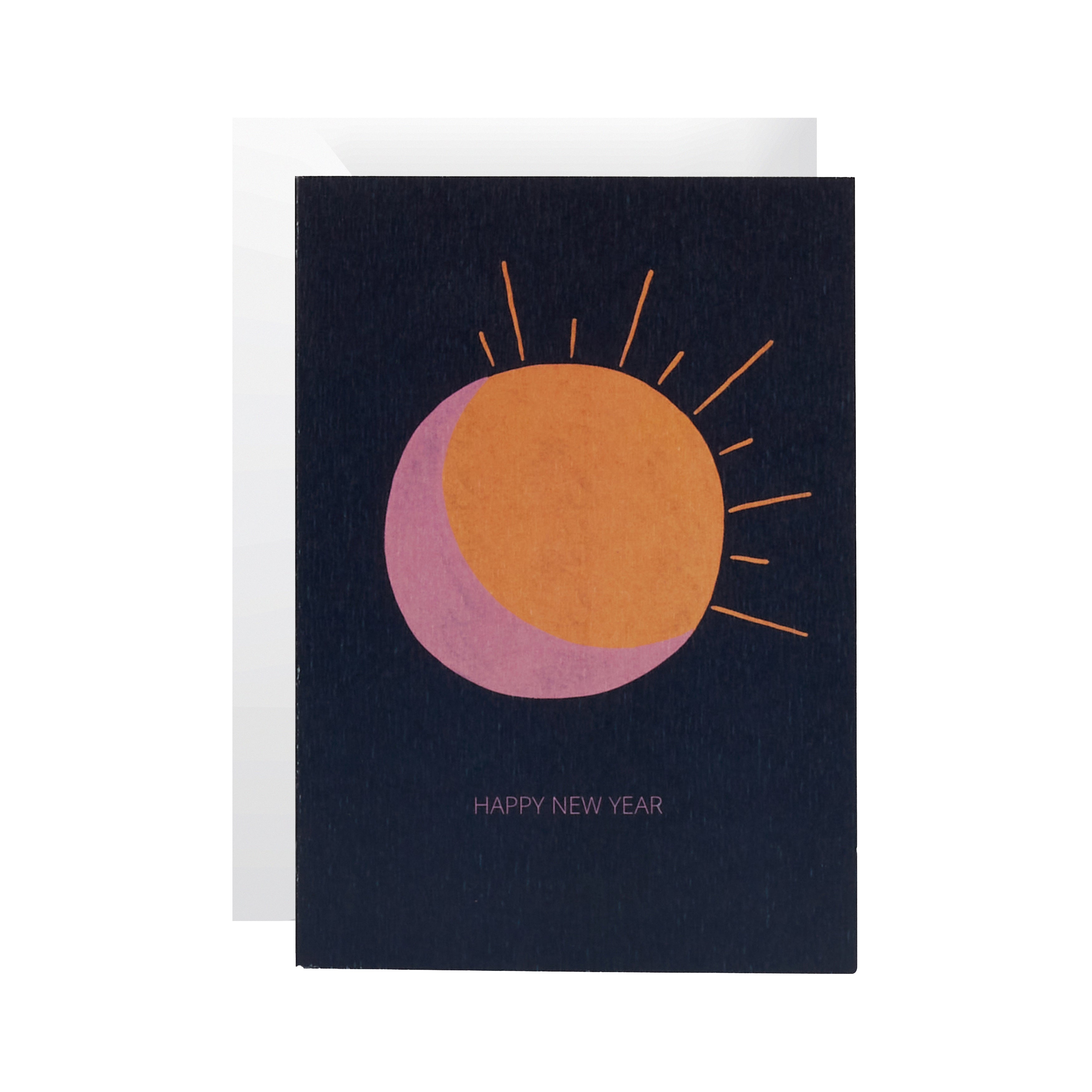 Season Paper Greeting Card Sunrise 'Happy New Year'