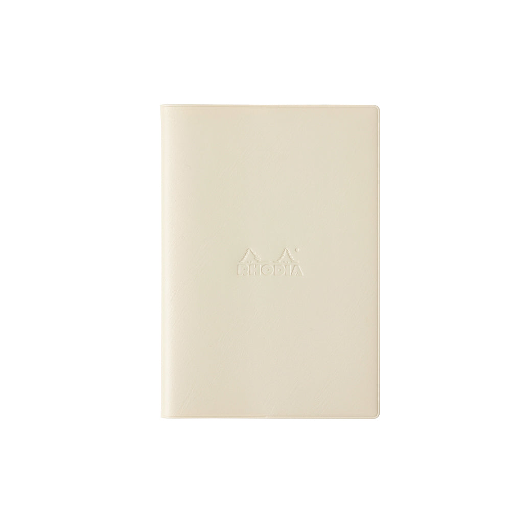 Rhodia Cahier Notebook A5 Grid in Ivory PVC Cover