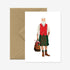 ATWS Greeting Card Hipster Santa