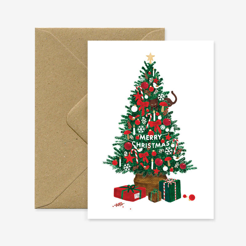 ATWS Greeting Card Christmas Tree – Gold Foil