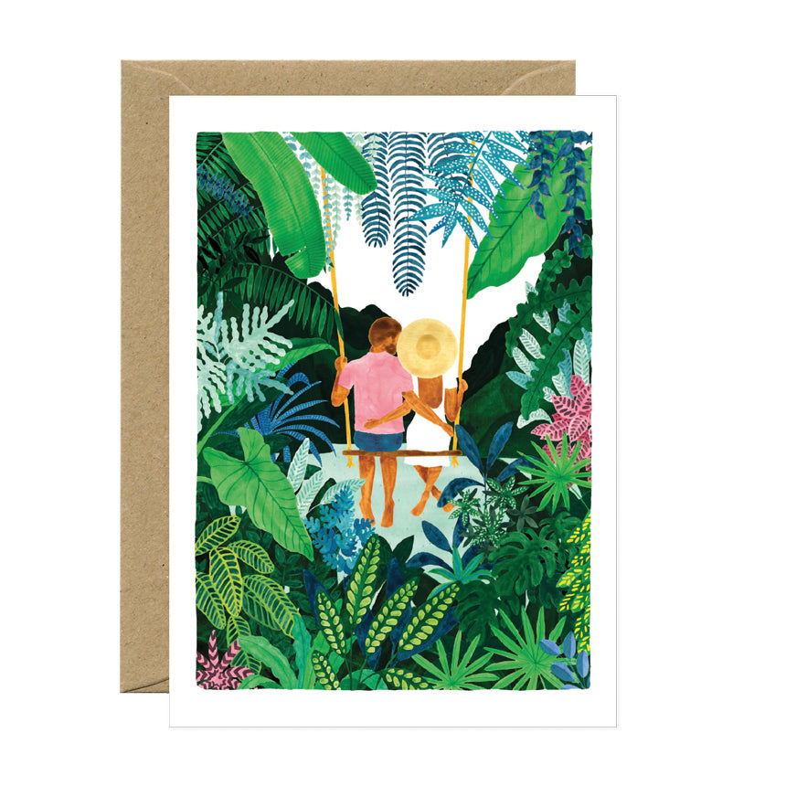 ATWS Greeting Card Swing Lovers