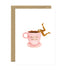 ATWS Greeting Card But First Coffee Ð Gold Foil