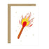 ATWS Greeting Card FireÊMatch Ð Gold Foil