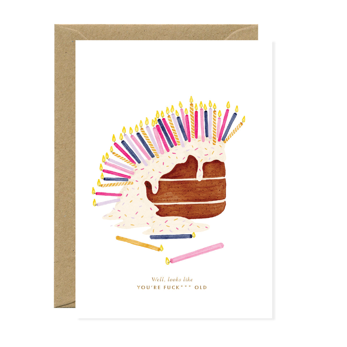 ATWS Greeting Card Looks Like You're Old Ð Gold Foil