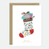ATWS Greeting Card Cat Christmas Stocking – Gold Foil