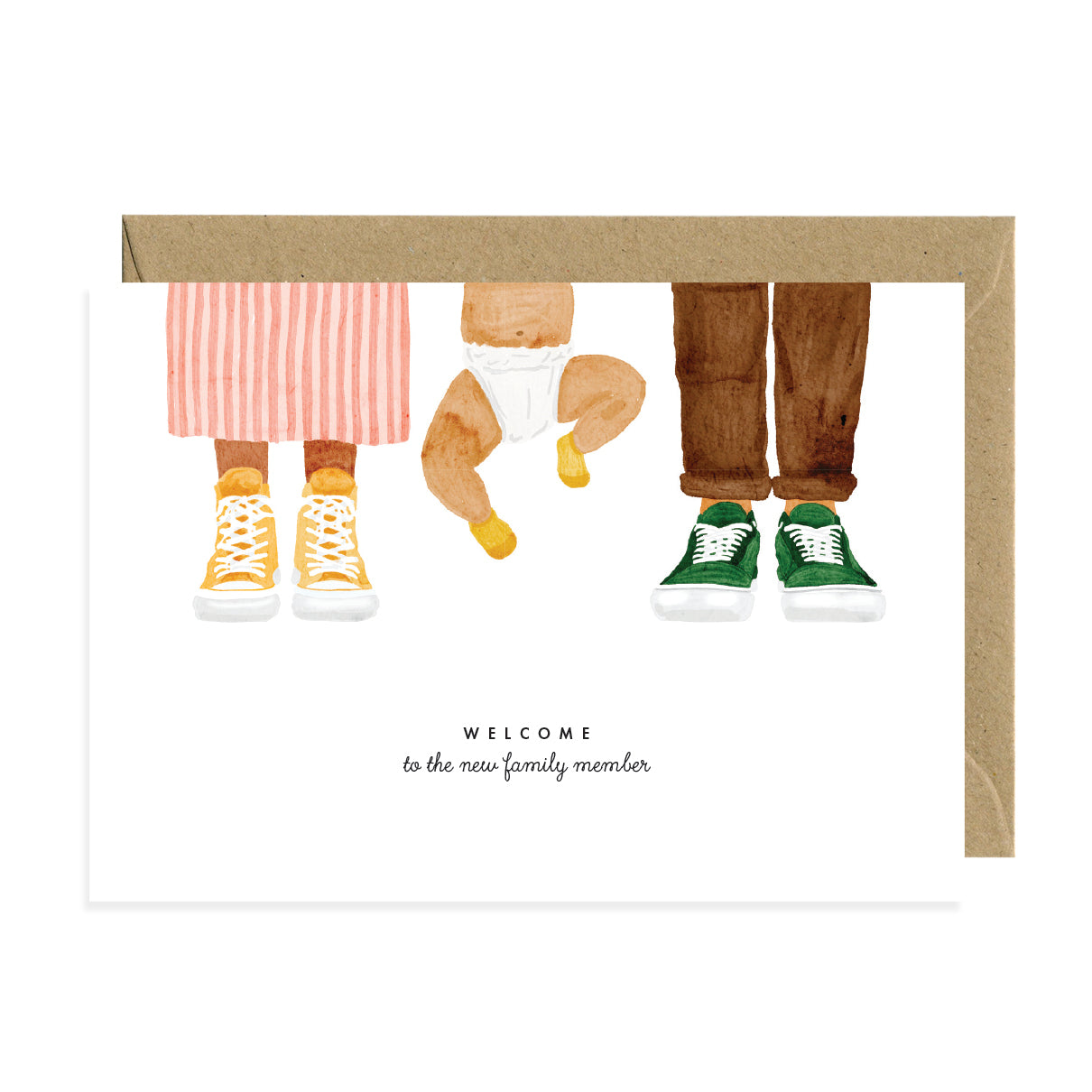 ATWS Greeting Card Welcome Baby Family Member