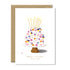 ATWS Greeting Card Flower Cake Ð Gold Foil