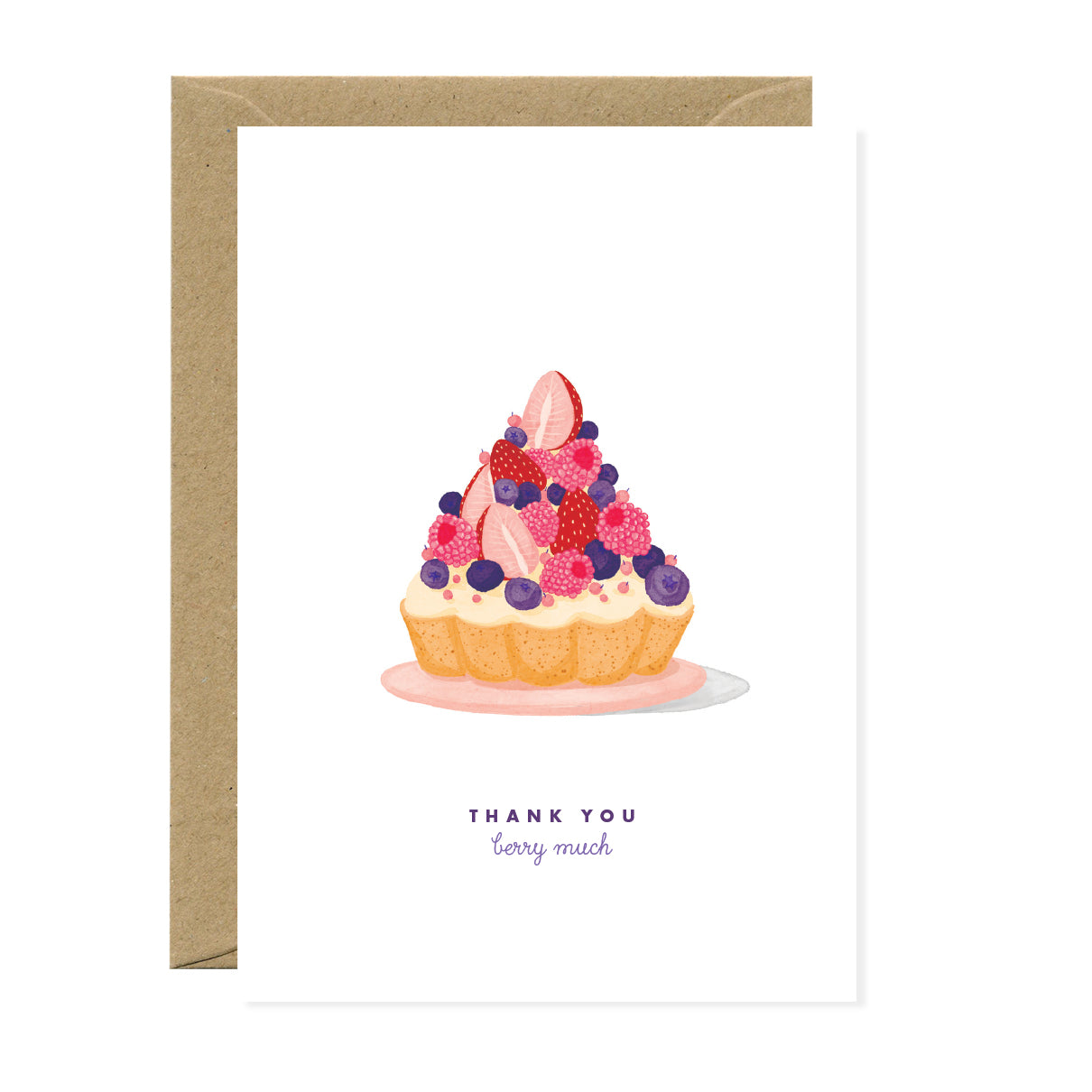 ATWS Greeting Card Thank You Berry Much