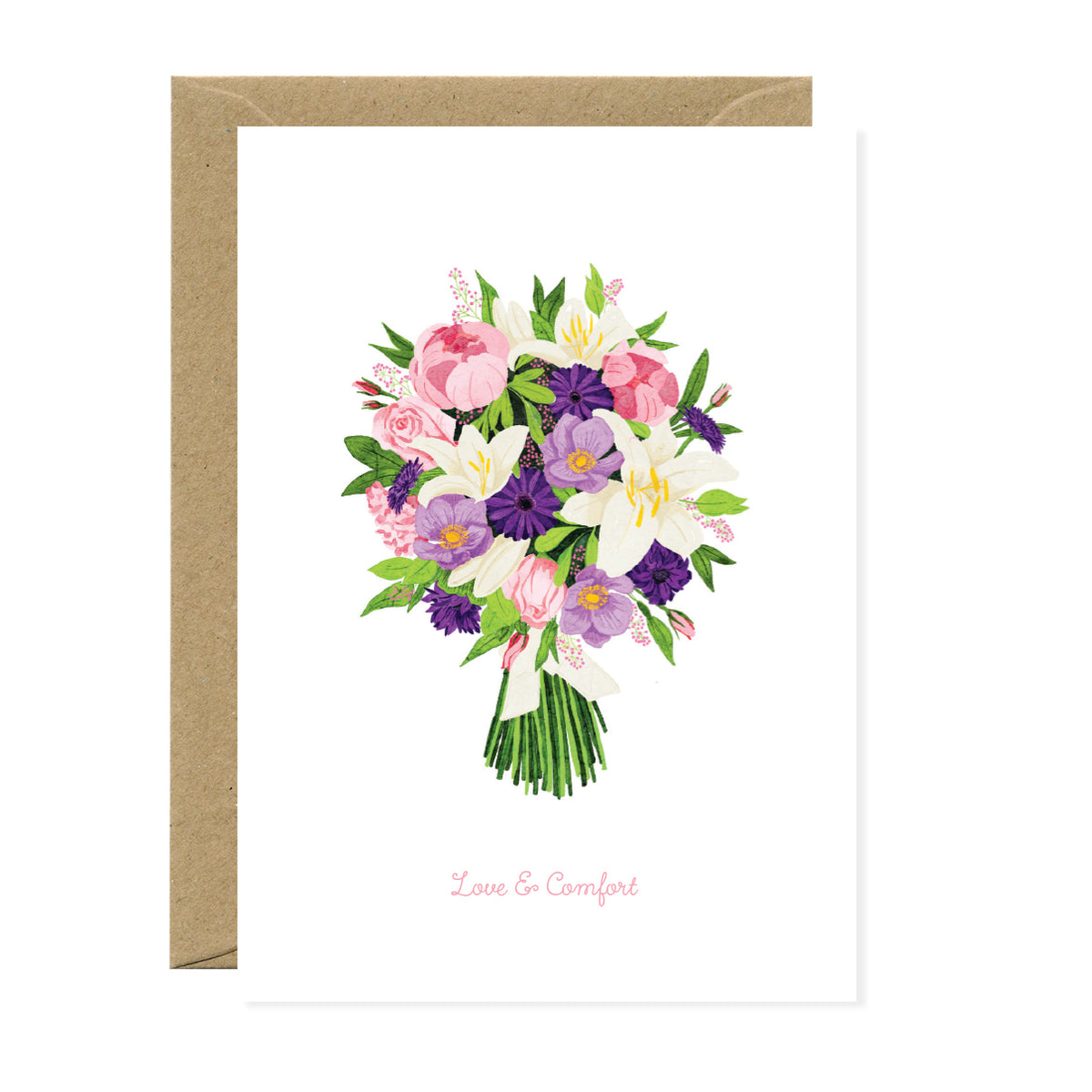 ATWS Greeting Card Love & Comfort Bouquet