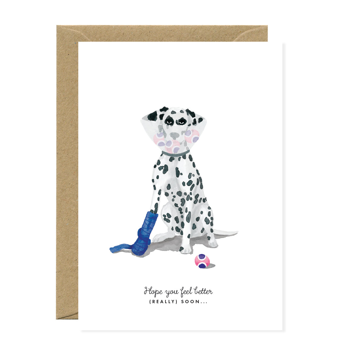 ATWS Greeting Card Feel Better Dog