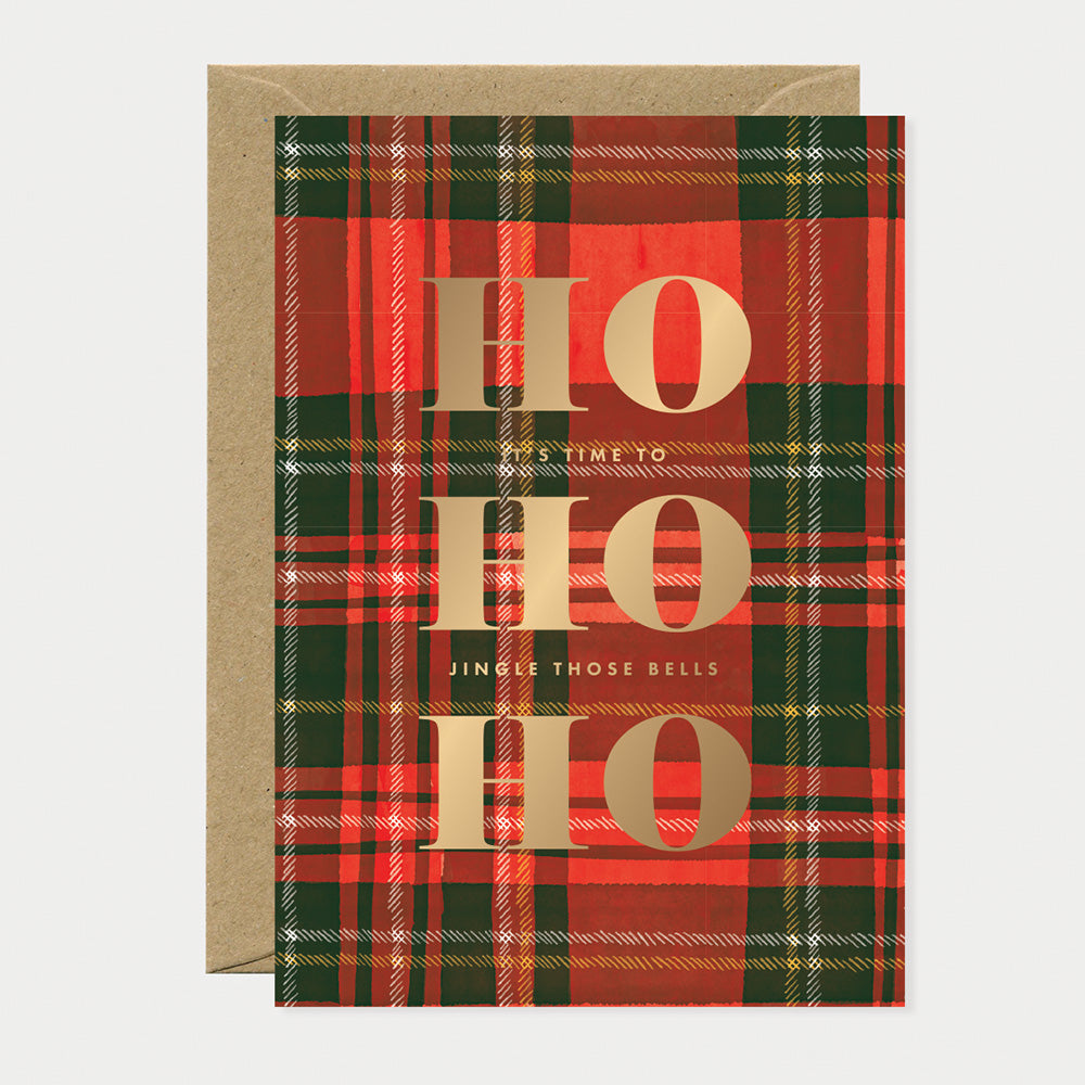 ATWS Greeting Ho Ho Ho Jingle Those Bells – Gold Foil