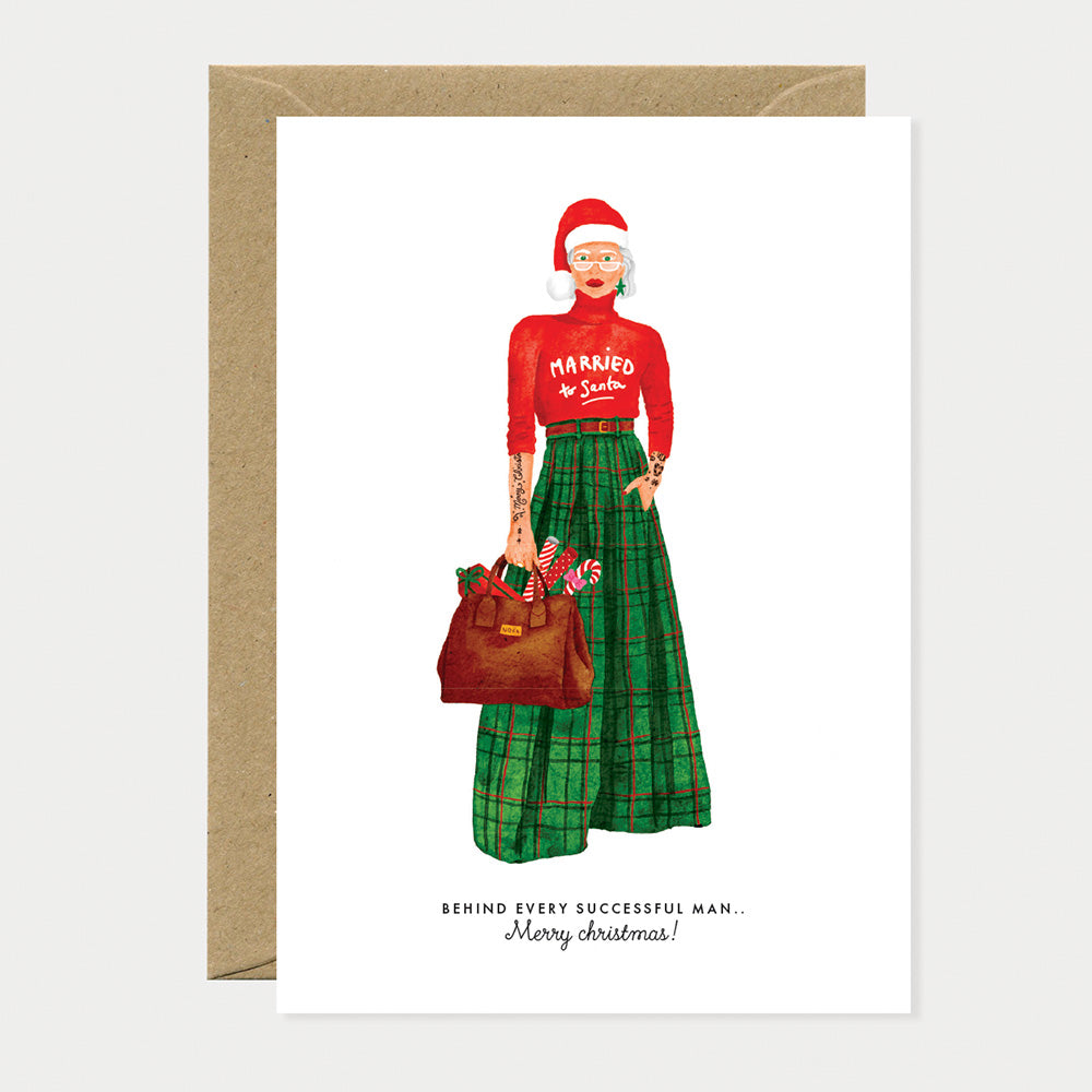 ATWS Greeting Card Married to Santa