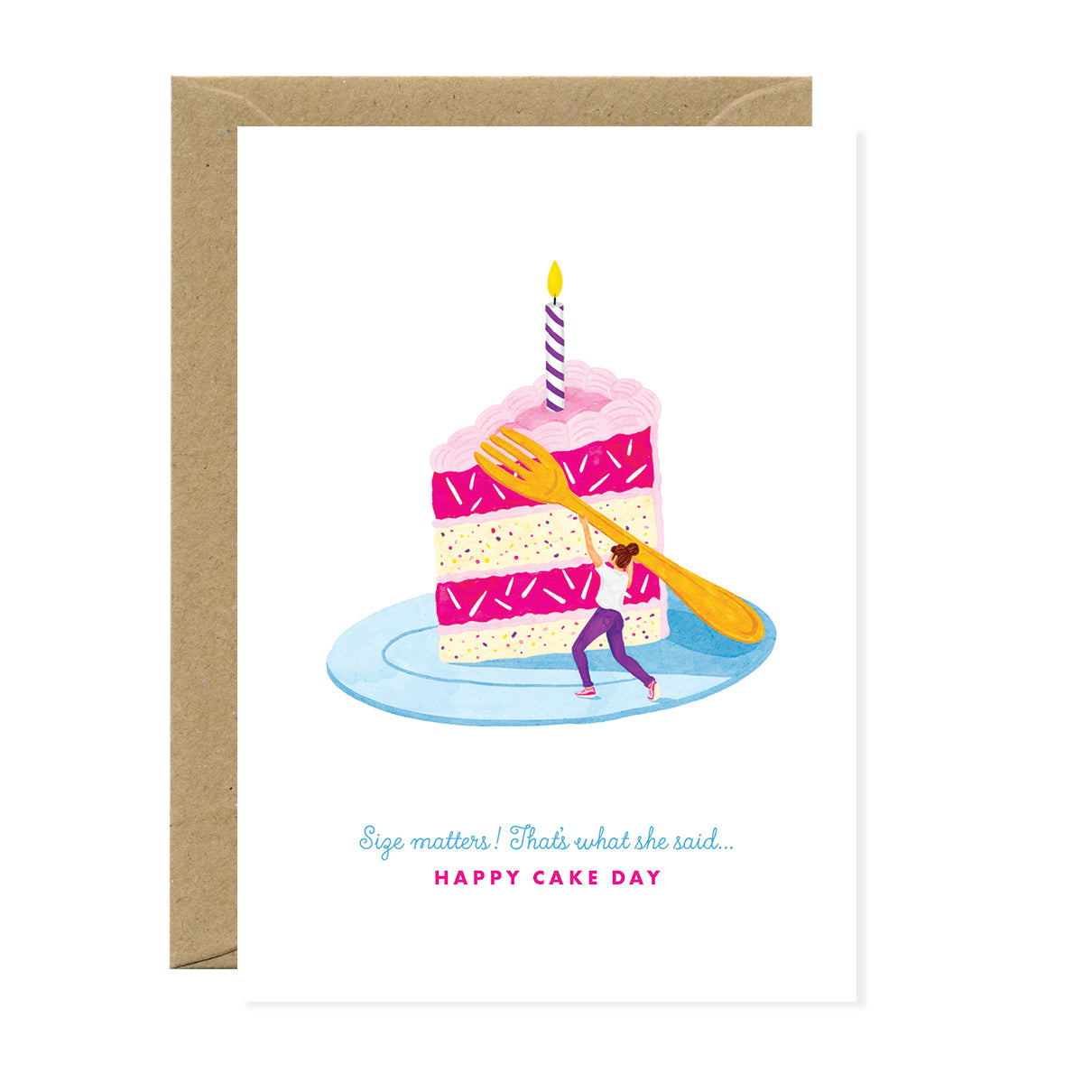 ATWS Greeting Card Size Matters Cake