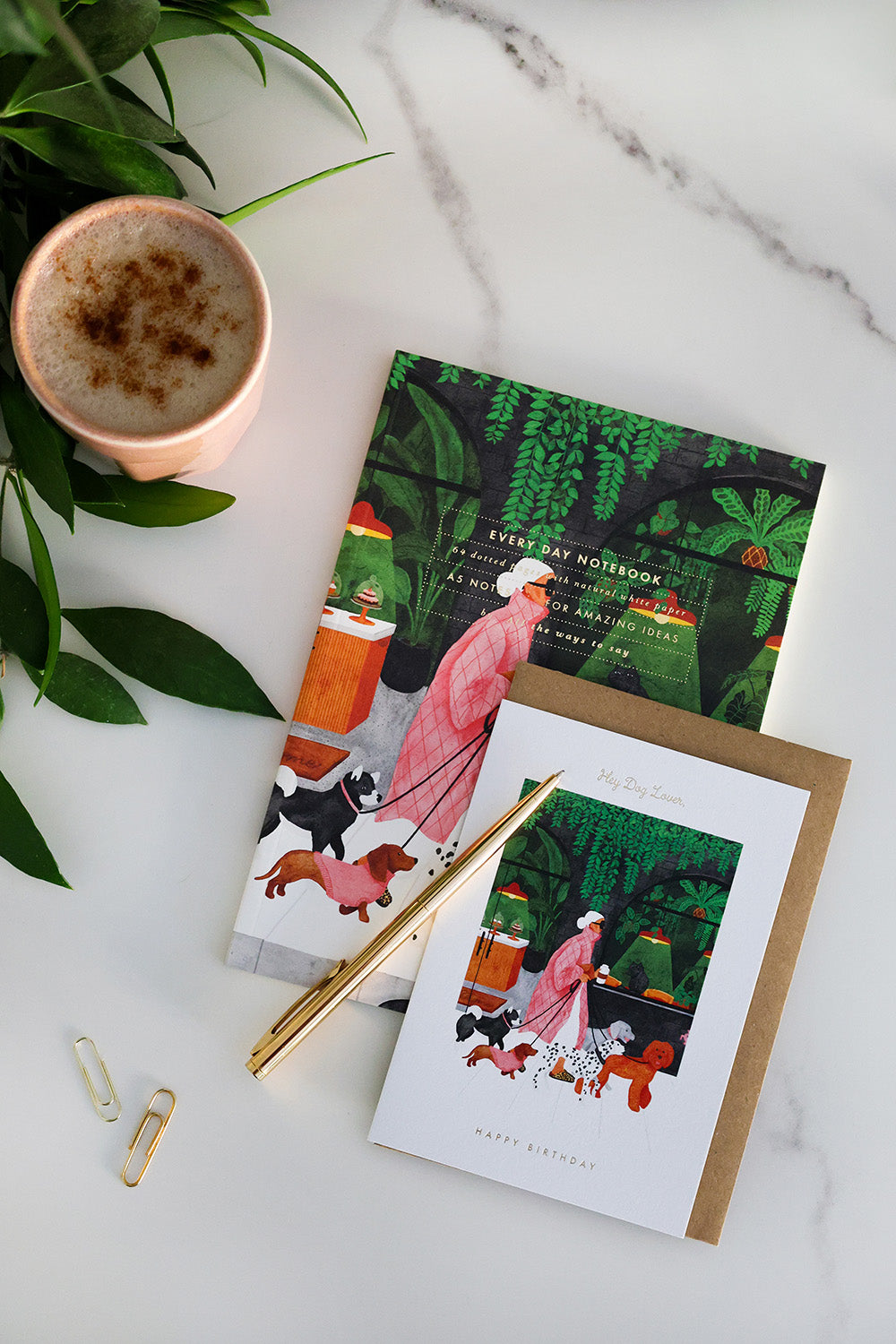 ATWS Greeting Card Birthday Dog Lovers – Gold Foil