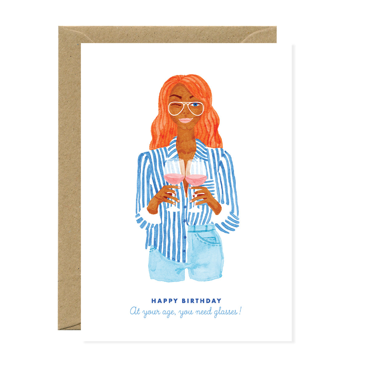 ATWS Greeting Card At Your Age You Need Glasses