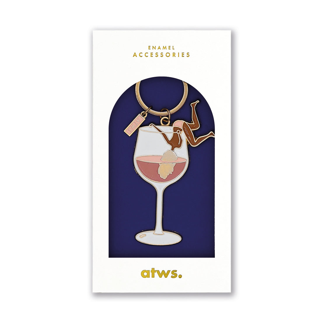 ATWS Enamel Keychain Tipsy