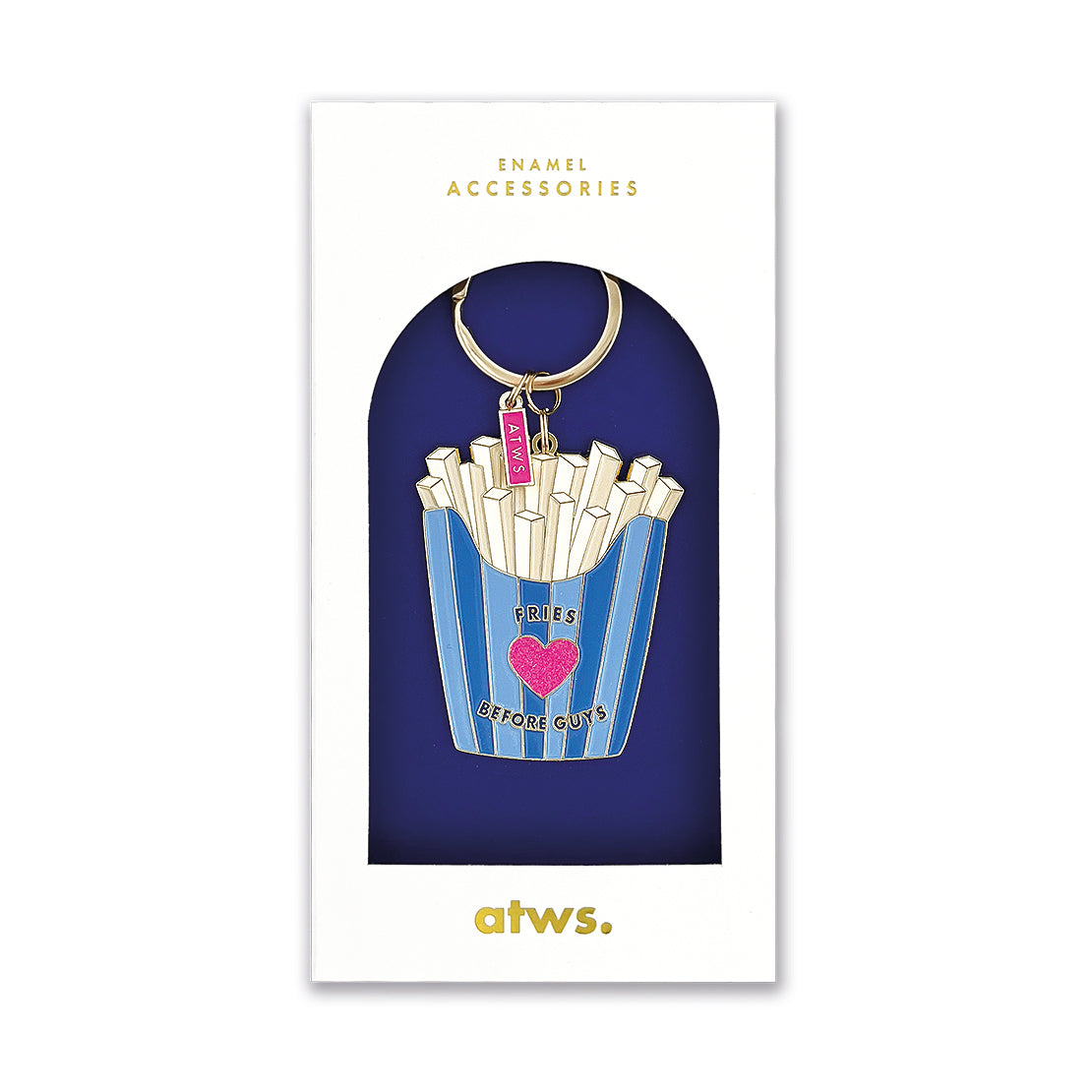 ATWS Enamel Keychain Fries Before Guys