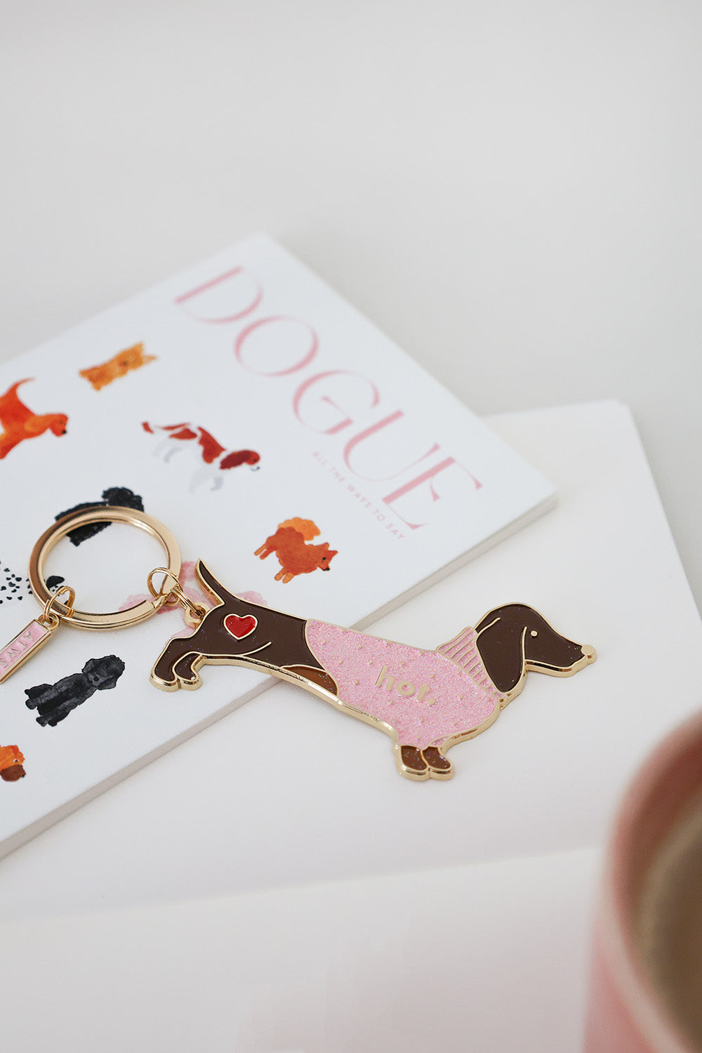 ATWS Enamel Keychain Hot Daschund