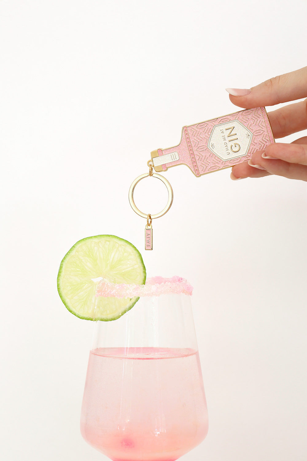 ATWS Enamel Keychain U Had Me At Gin
