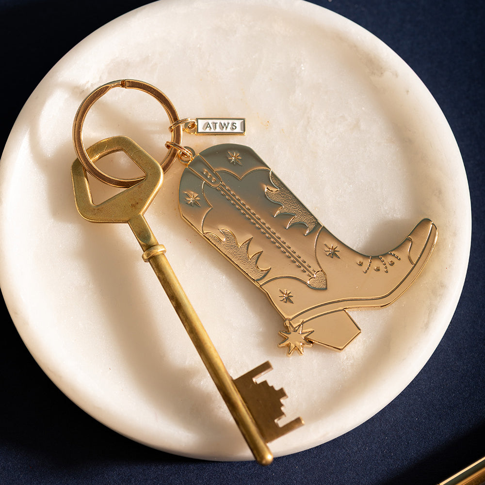 ATWS Enamel Keychain Cowboy Boot