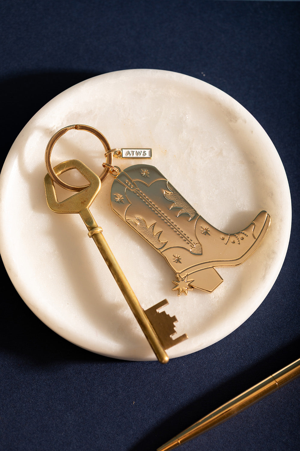 ATWS Enamel Keychain Cowboy Boot