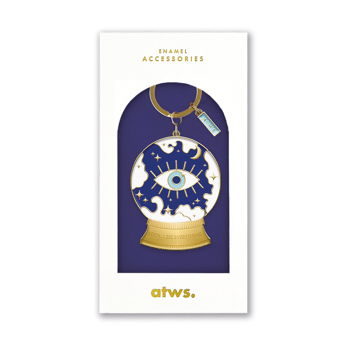 ATWS Enamel Keychain I See Everything