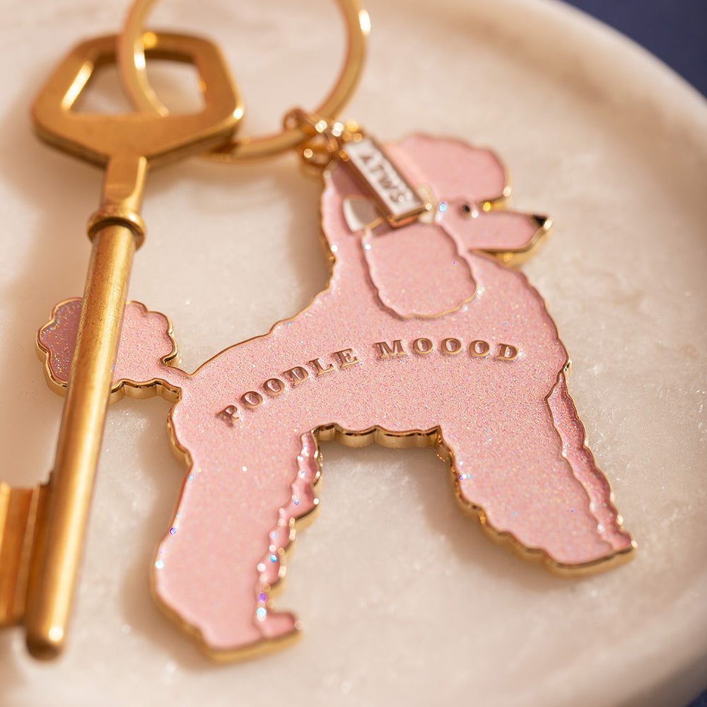 ATWS Enamel Keychain Poodle Mood