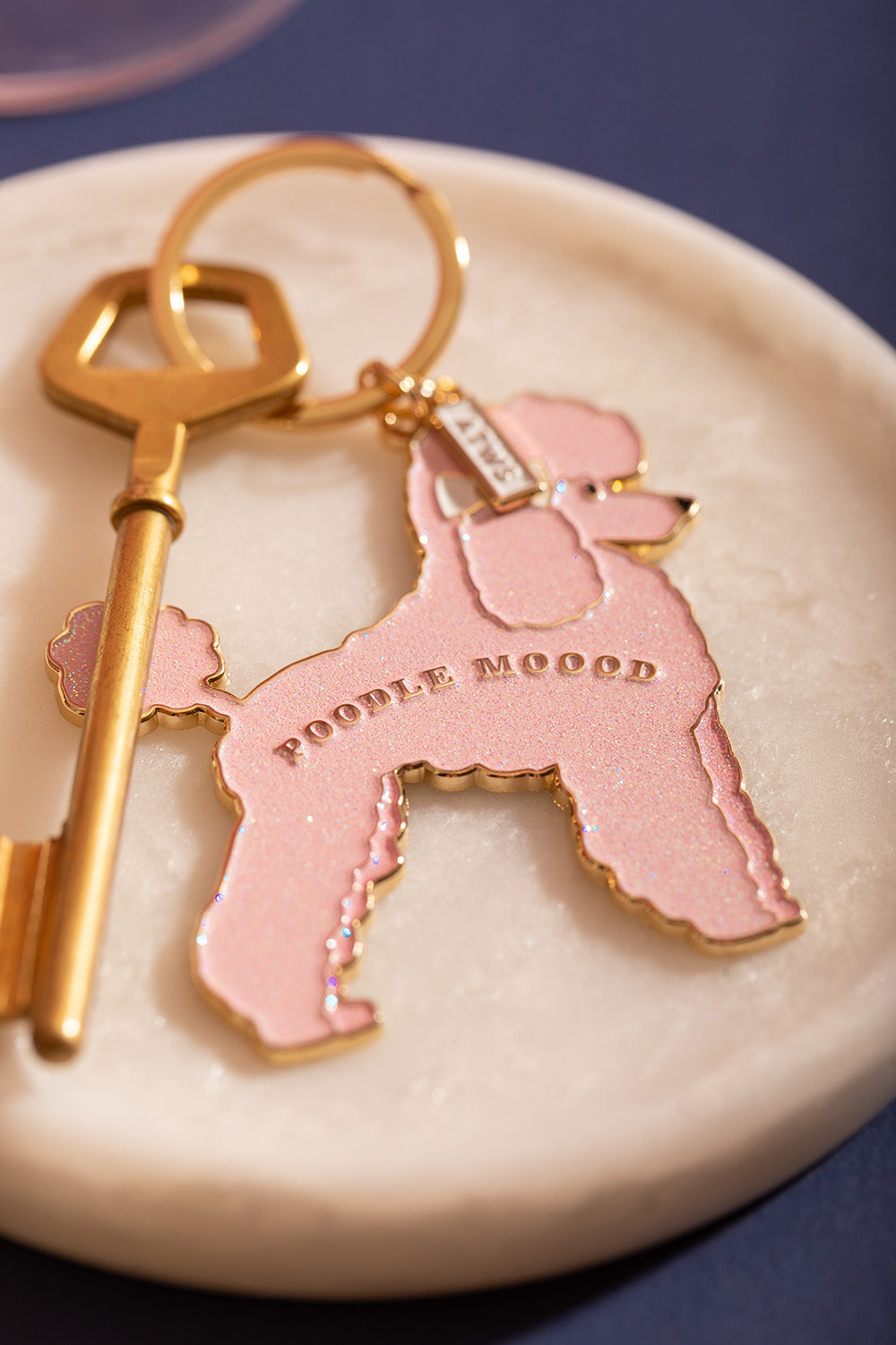 ATWS Enamel Keychain Poodle Mood