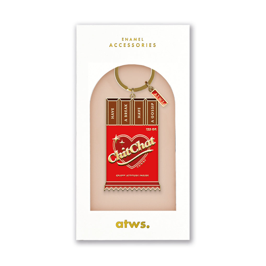 ATWS Enamel Keychain Chit Chat