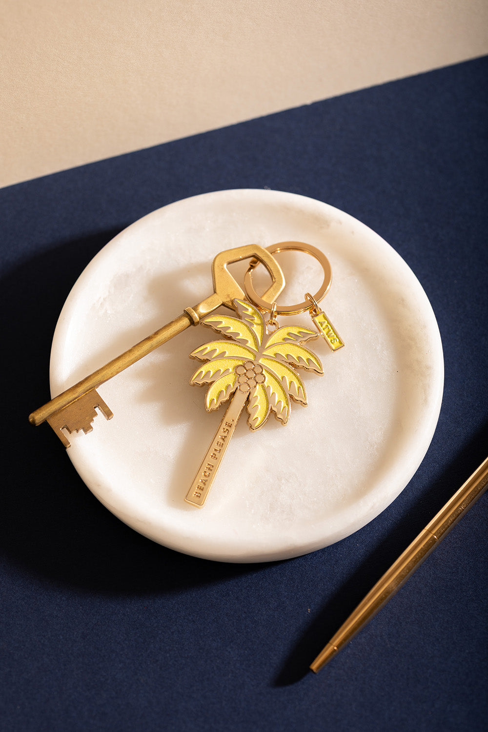 ATWS Enamel Keychain Beach Please
