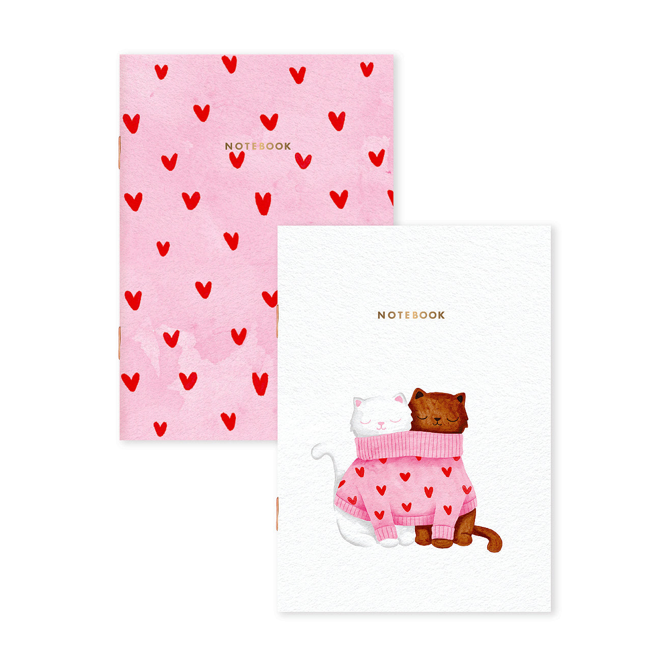 ATWS A6 Notebooks Duo Pack of 2 Together Cats