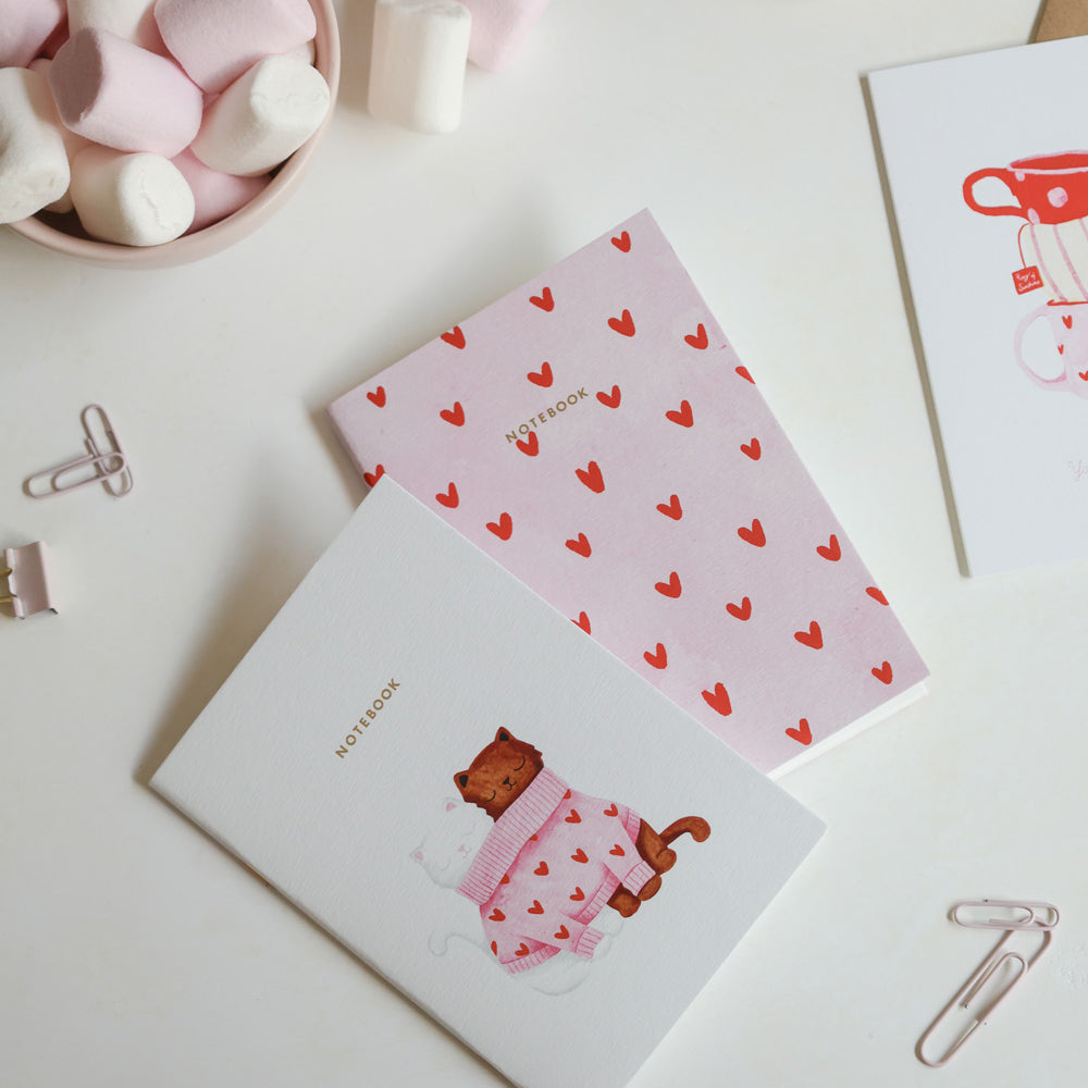 ATWS A6 Notebooks Duo Pack of 2 Together Cats