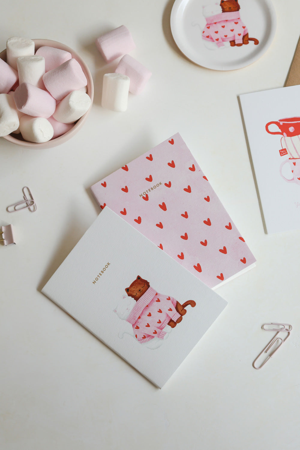 ATWS A6 Notebooks Duo Pack of 2 Together Cats