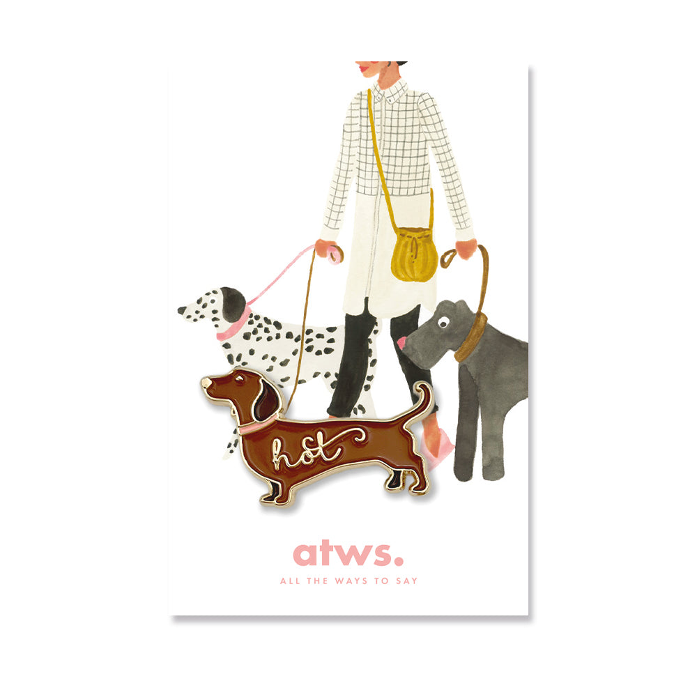 ATWS Enamel Pin Hot Dog Pins