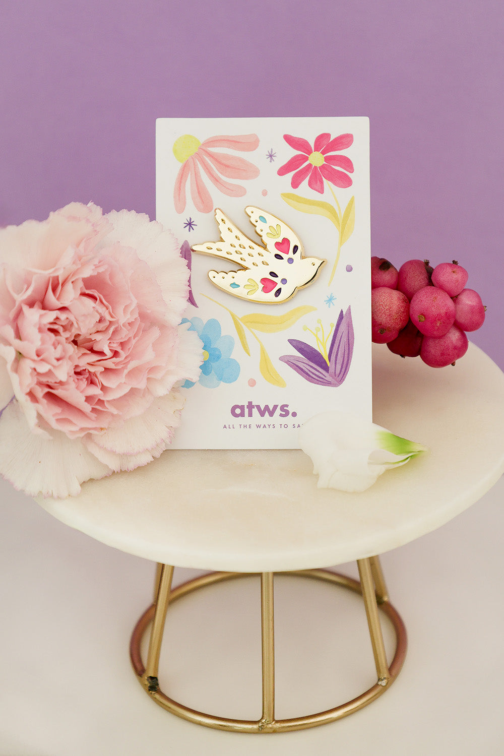 ATWS Enamel Pin Lovebird