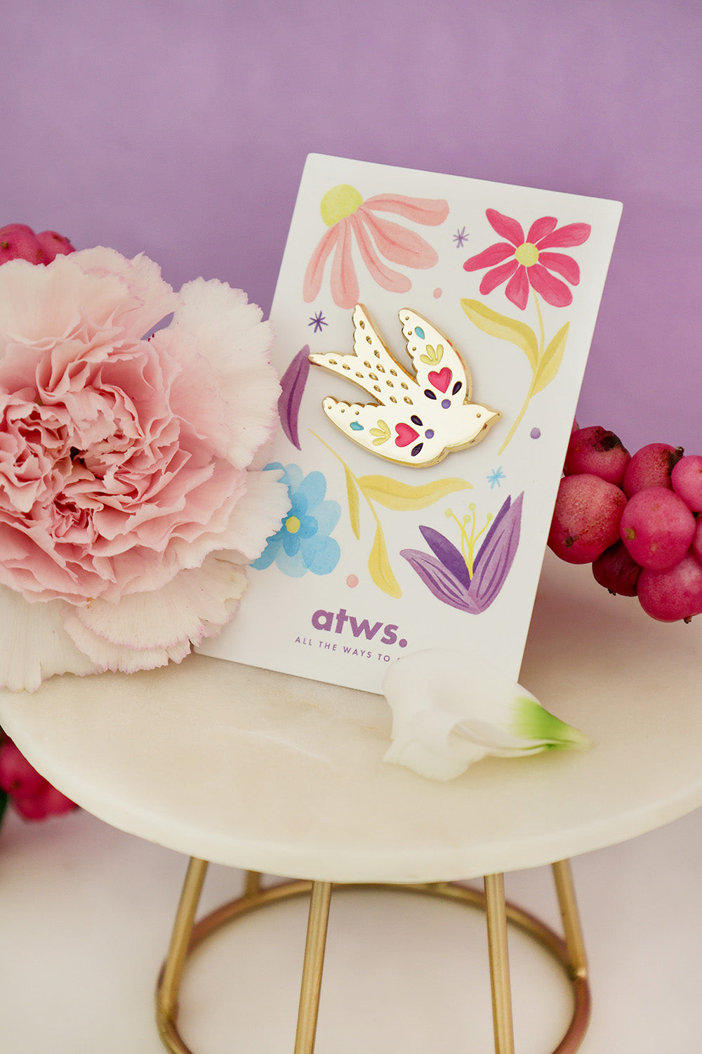 ATWS Enamel Pin Lovebird