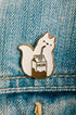 ATWS Enamel Pin Cat Milk