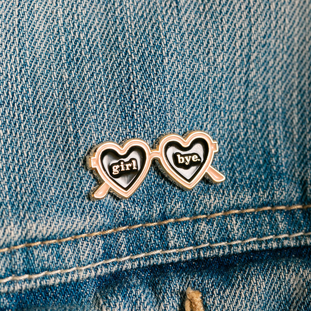 ATWS Enamel Pin Girl Bye