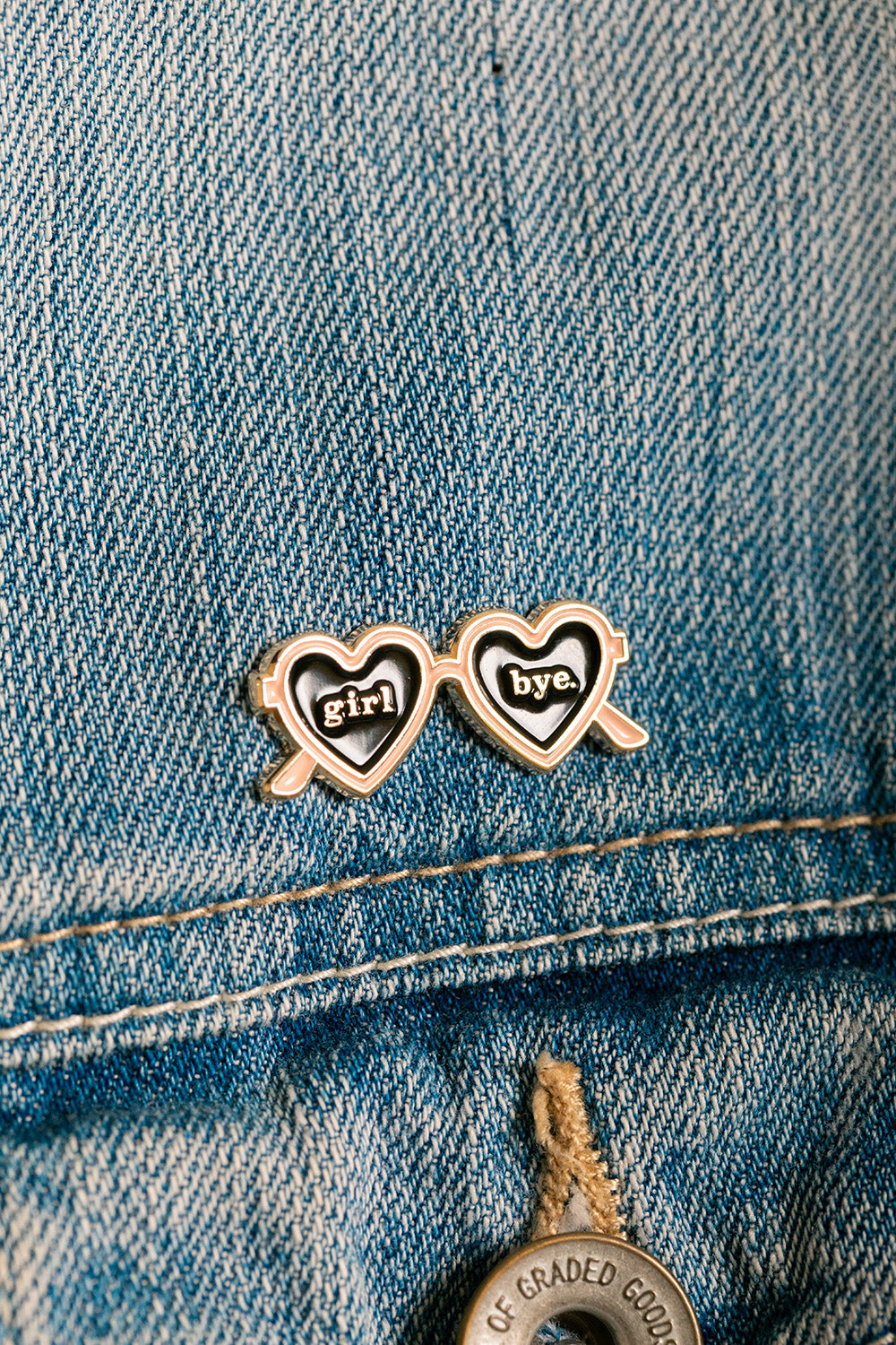 ATWS Enamel Pin Girl Bye