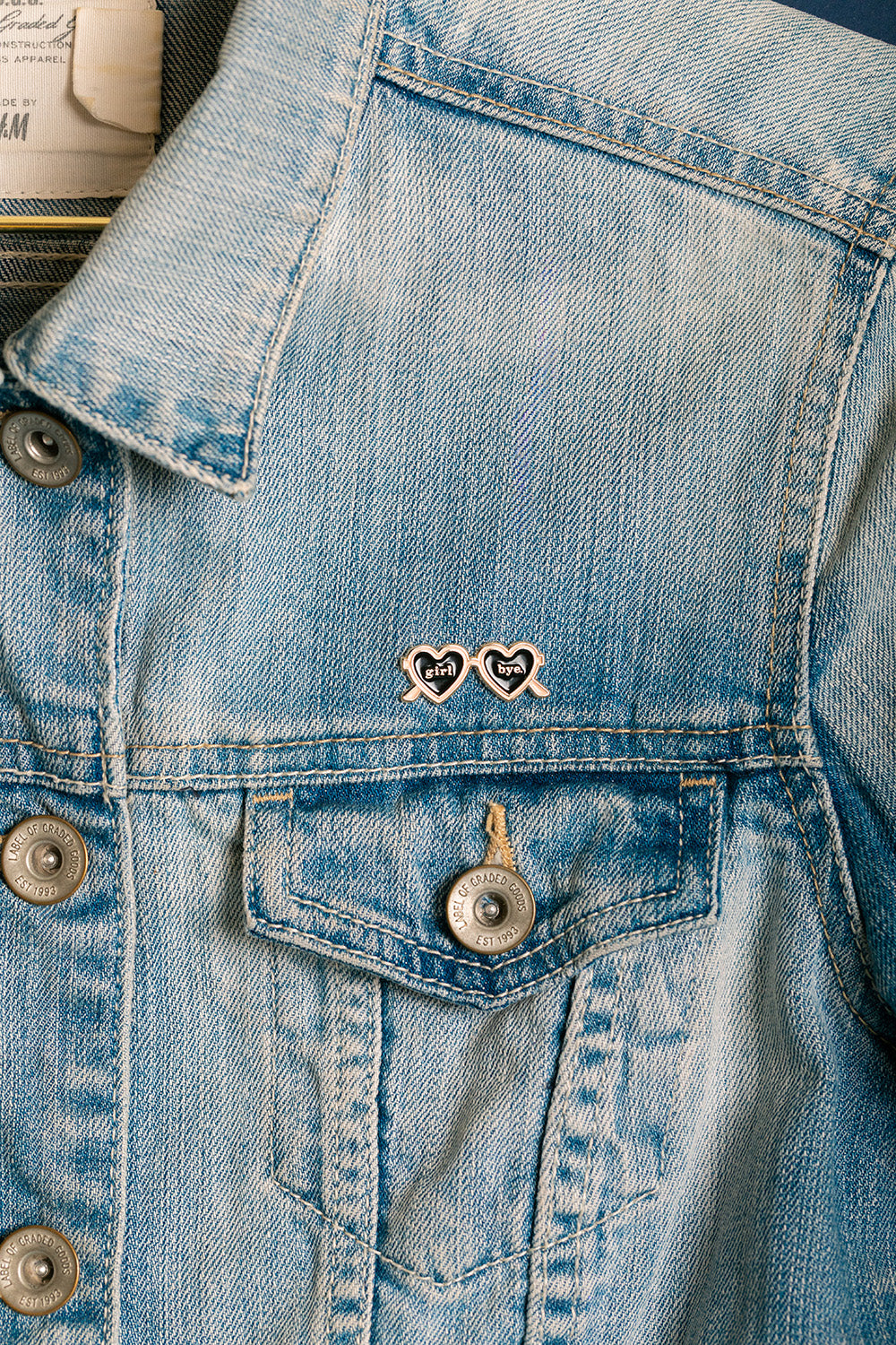 ATWS Enamel Pin Girl Bye