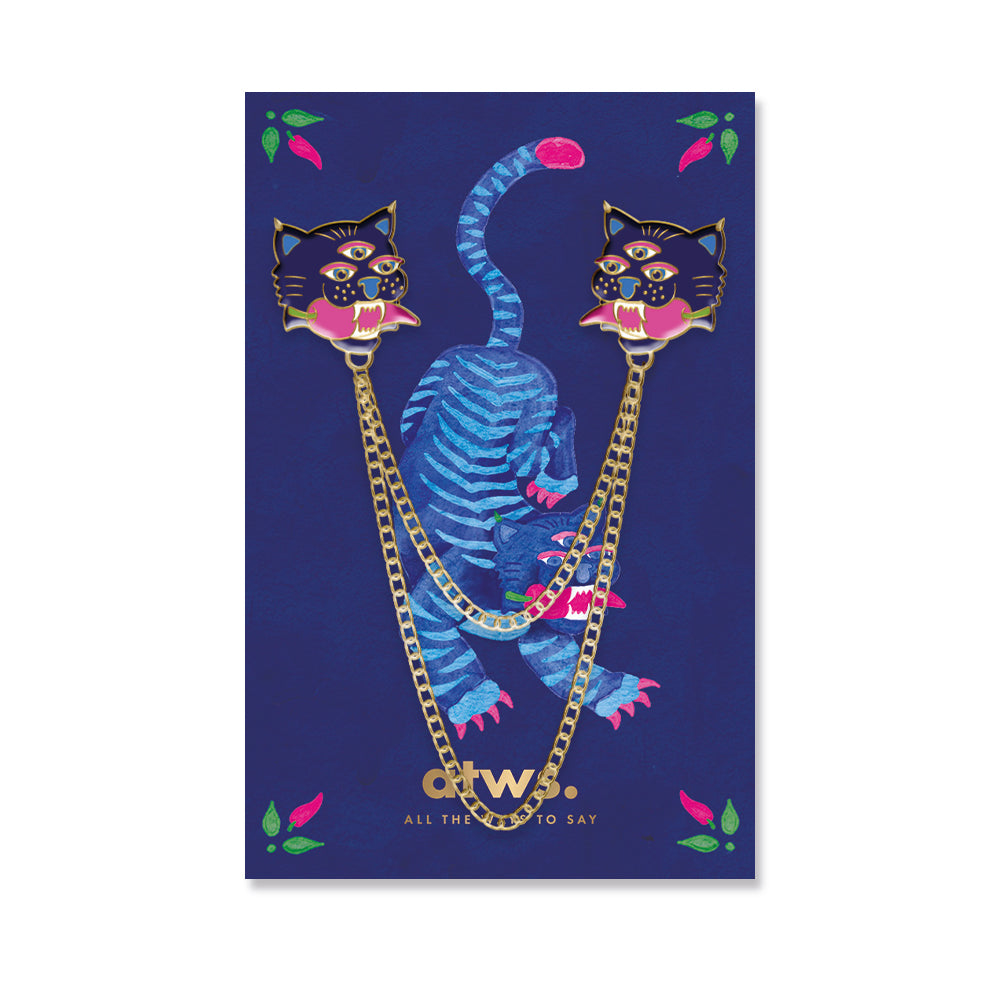 ATWS Enamel Pin Duo Tiger Chain