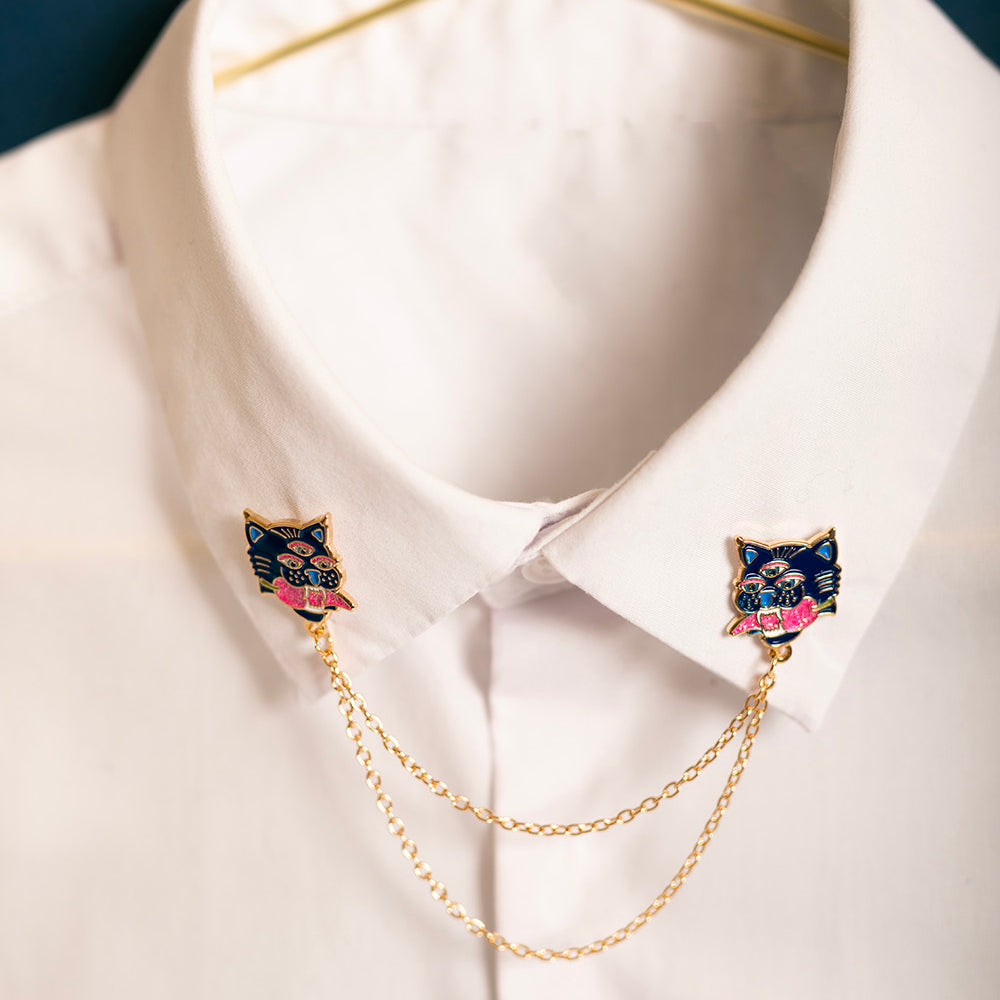 ATWS Enamel Pin Duo Tiger Chain