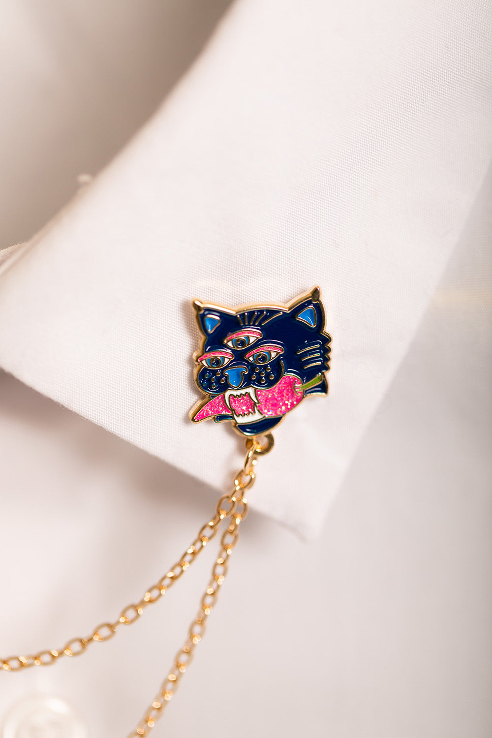 ATWS Enamel Pin Duo Tiger Chain