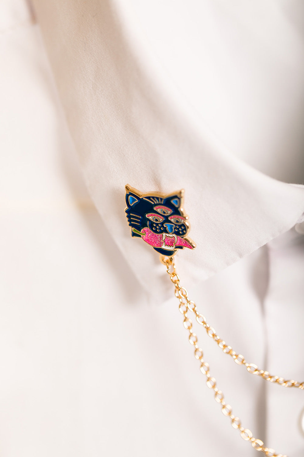 ATWS Enamel Pin Duo Tiger Chain