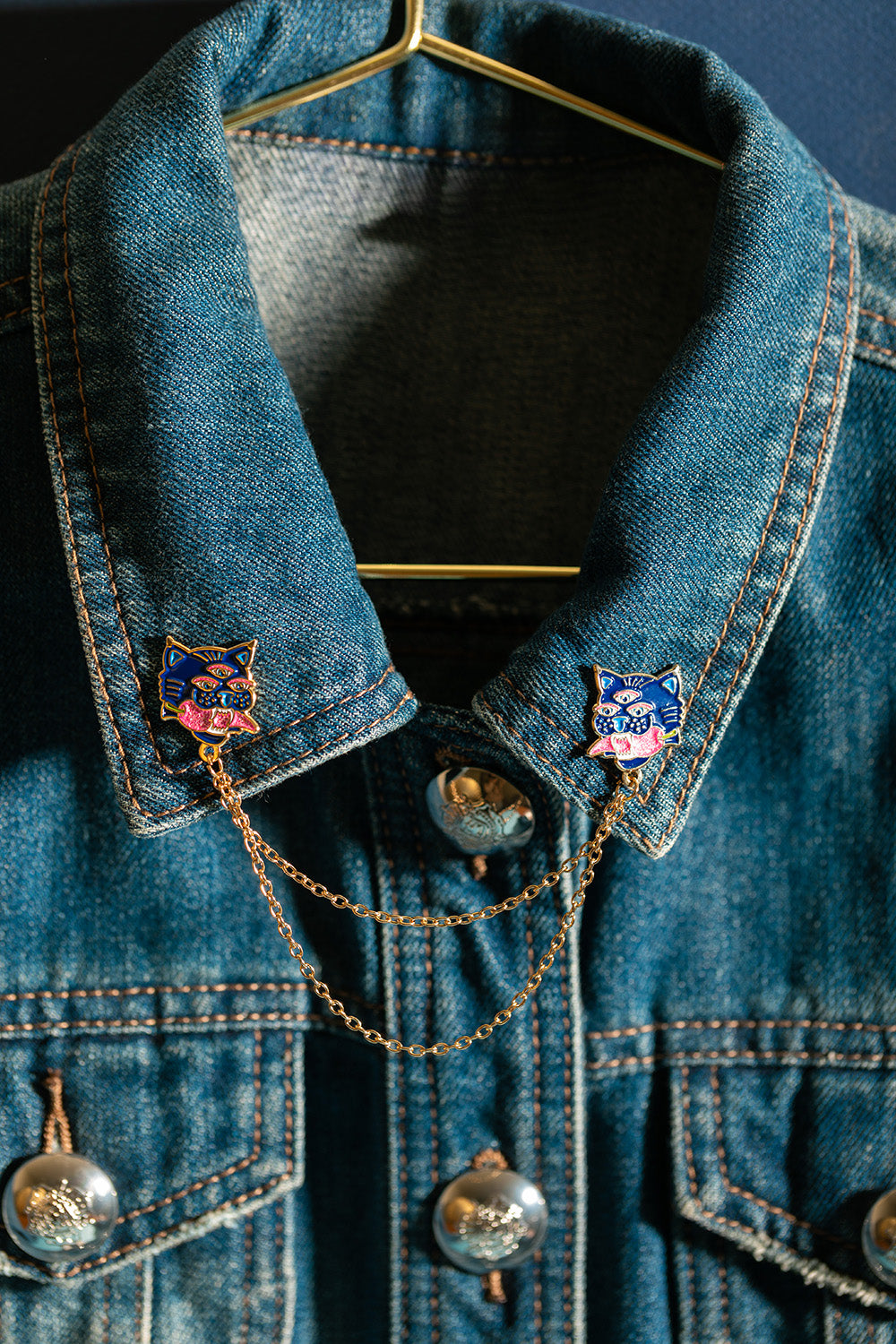 ATWS Enamel Pin Duo Tiger Chain