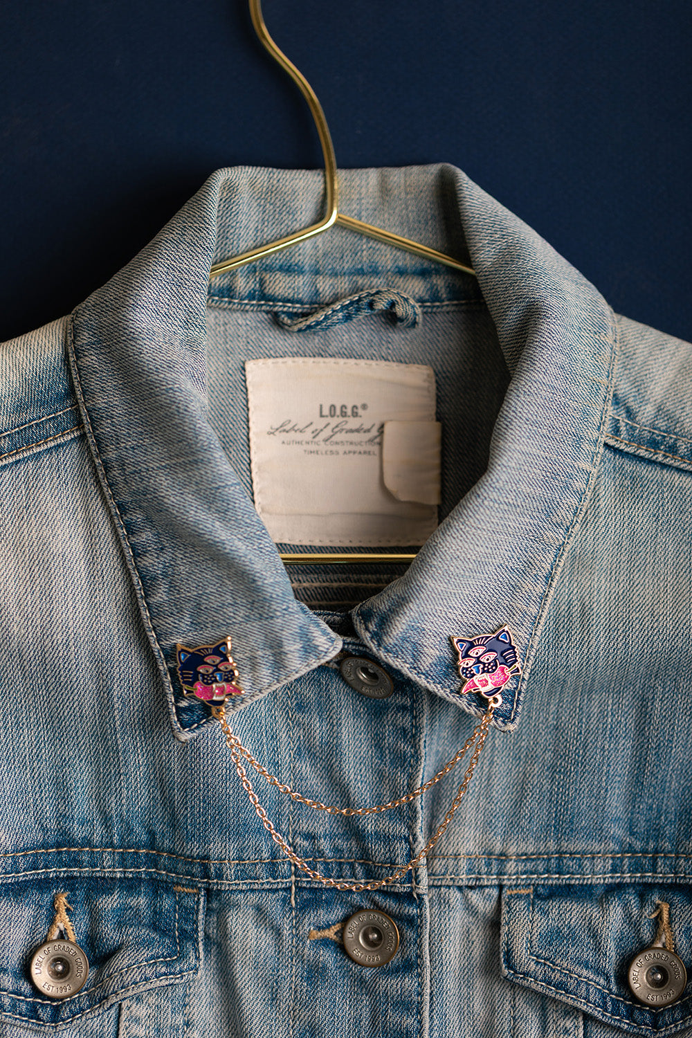 ATWS Enamel Pin Duo Tiger Chain