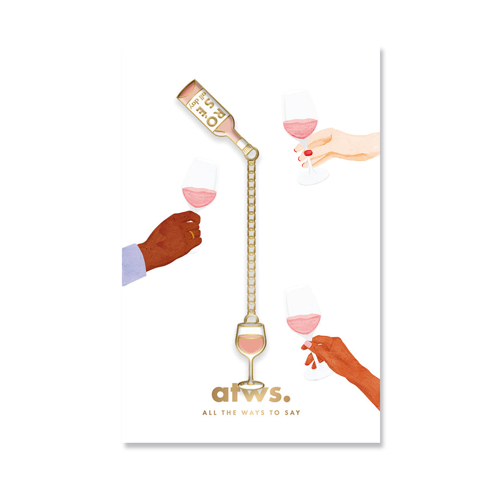 ATWS Enamel Pin Duo Rose All Day Chain