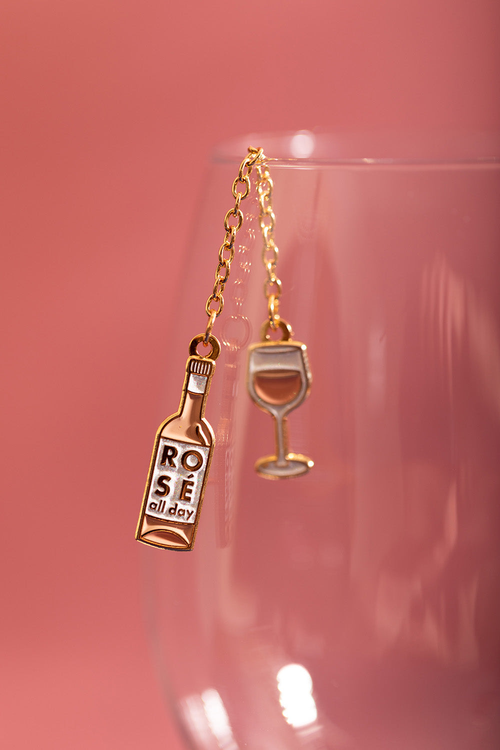 ATWS Enamel Pin Duo Rose All Day Chain